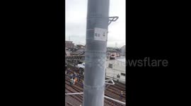 Japan: Train Derails At Keisei-Takasago Station In Tokyo 4