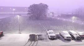Thundersnow slams Buffalo, New York as snowstorm begins