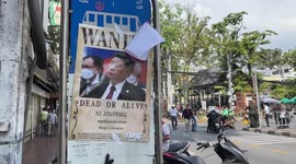 Anti-China posters plastered around APEC summit attended by Xi Jinping in Thailand