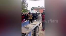 Wedding car tyre explosion injures 2 in China