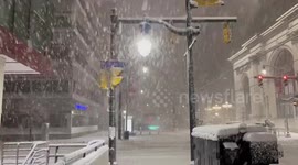 Watch as a potentially historic fall of Lake Effect snow hits Downtown Buffalo, NY
