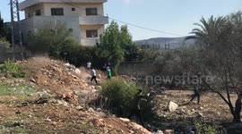 Clashes between Palestinian demonstrators and Israeli forces, following a protest against the expropriation of Palestinian land by Israel, in the West Bank village of Kfar Qaddum near the Jewish settlement of Kedumim