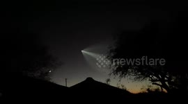 Spacex STARLINK Rocket seen in Tucson, Arizona on October 27, 2022 at 6:20pm