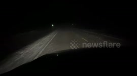 Driving on the wrong side of the road may seem weird but it’s every day life in Minnesota during a snow storm