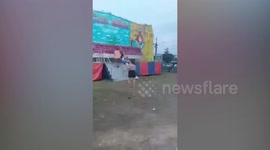 Five fairgoers flung to the ground when safety bar opens mid-ride
