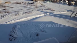 'Where is my car?' - Vehicles completed buried by snow in Buffalo, New York