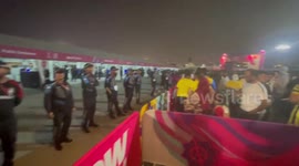 English football fan claims Doha fan zone threatening trouble by barring individuals while allowing families in