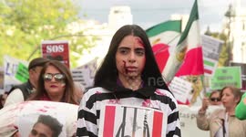 Anti-regime Iranians protest in Madrid against the 'massacres of the dictatorship'