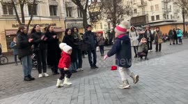 Odesa residents dance in the streets despite power shortages
