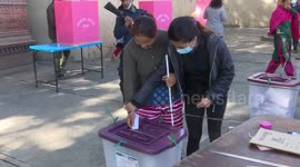 Voters in Kathmandu cast their ballots in Nepal's federal and provincial elections