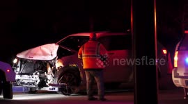 Thousands lose power after Jeep crashes into power pole in Atascocita, Texas overnight