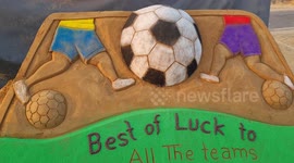 Sand Art of FIFA World Cup Qatar 2022