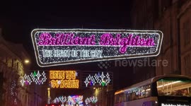 Brighton illuminated as Christmas lights switched on