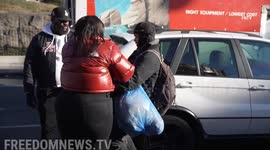 Free Turkey Giveaway in the Bronx by Hawk and Chivona Newsome's Black O.P.T.S.