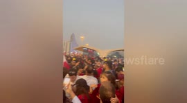 Qatar World Cup chaos as fans surge into holding area before kick-off