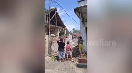 Buildings damaged after magnitude 5.6 earthquake hits Indonesia