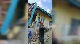 Destruction and desperation as magnitude 5.6 earthquake hits Indonesia