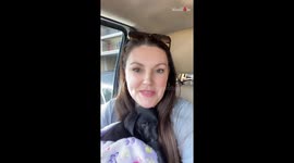 Girl delivers a surprise dog to kids' home and makes their day!