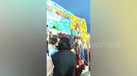 Fairground ride safety bar opens mid-ride hurling five people to the ground
