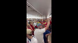 Welsh fans 'buzzing' on their way to US game