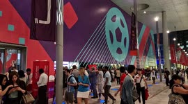 Fans queue at ticketing centre in Doha after app experiences issues