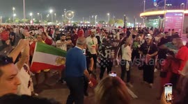 Hundreds of Iranians spotted outside World Cup stadium in Qatar protesting against Iran's government