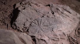 Rock paintings at Tongbai Mountain in Suizhou, China