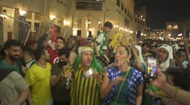 World Cup Day 2: Fervent fans celebrate in streets of Qatar