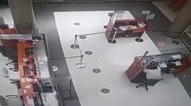 Hair-raising CCTV footage shows security guard welcoming 'ghost patient' into hospital in Argentina