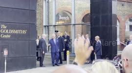 Spectators in awe as King Charles gives them a wave after Farringdon visit