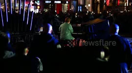Sir Elton John performs for Saks Fifth Avenue Holiday Window Launch in New York