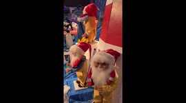 Gillies Christmas window display. Every year the store has an amazing Christmas window display.