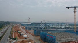 Chuneng New Energy Lithium Battery Industrial Park Project Construction in Yichang, China