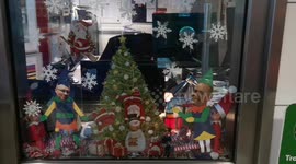 Holborn London Underground station puts on an amazing Christmas display