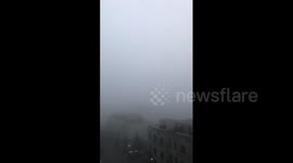 'What a beautiful morning today' says woman as dense fog covers Toronto, Canada