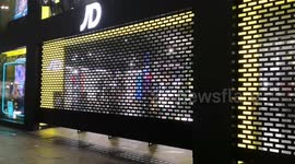 JD Sports is the first store to open in Oxford Street on Black Friday opening at 7am it opened without it's normal large crowd that the store gets on Black Friday