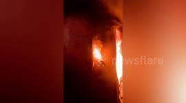 Fire on high-rise building in China's Urumqi kills 10
