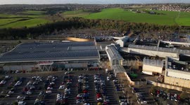 Black Friday: Crowded car parks at shopping centre in Leeds, England