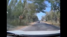 Close Call: Truck driver spins out while trying to overtake