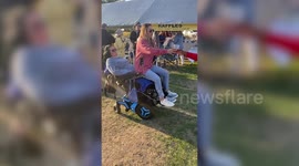 Woman's life changed forever after she dove into a pool at a party - and woke up quadriplegic