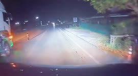 Quick-thinking truck driver brakes to avoid boy, 1, who wandered onto road at night