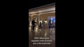 Woman records apathetic 'Disney parade' at hotel in Egypt