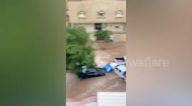 Saudi Arabia floods wash away hundreds of cars leaving two dead