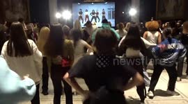 Dancers join K-pop AZULE at the V&A Friday Late: Making Waves to celebrate Korean culture