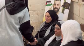 The house of condolence of the Palestinian Mohammad Herzallah, 30, died from severe injuries in the head after he was shot by Israeli forces