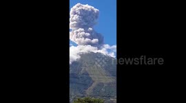 Warning issued after San Miguel volcano erupts spewing gas and ashes in El Salvador