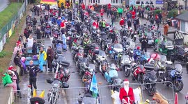 Bikers don fancy dress outfits for charity bike ride in Yorkshire