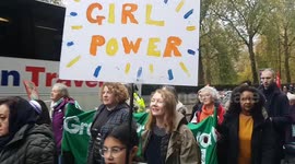 London march for Afghan women and girls in the only nation secondary education is banned