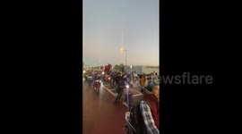 Morocco fans take to streets celebrating World Cup win over Belgium