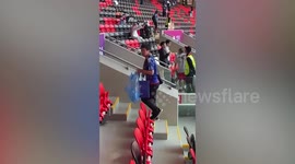 Japanese fans clean stands despite defeat to Costa Rica